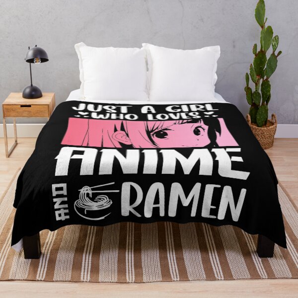 Item preview, Just A Girl Who Loves Anime & Ramen – Minimalist Anime Girl designed and sold by bella-rosa87.