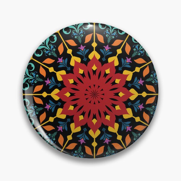 Item preview, Colorful vibrant decorative mandala ornament designed and sold by PowerAntShop.