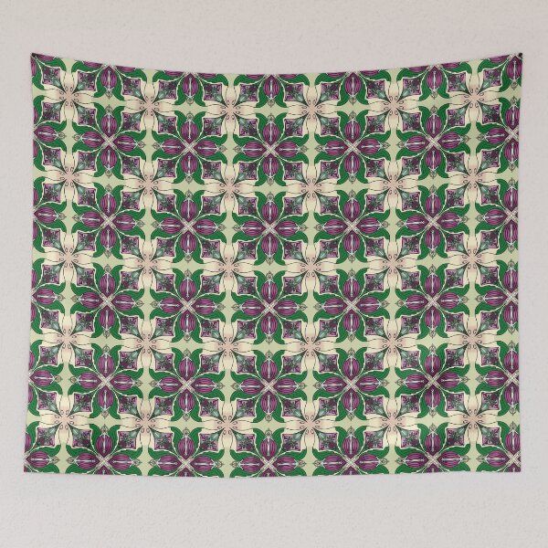 Item preview, Magenta Tulip Damask designed and sold by CO10store.