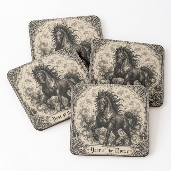 Item preview, Chinese Zodiac Demonic Horse Halloween Design designed and sold by SunnyDesign82.