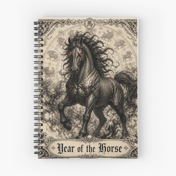 Item preview, Chinese Zodiac Demonic Horse Halloween Design designed and sold by SunnyDesign82.