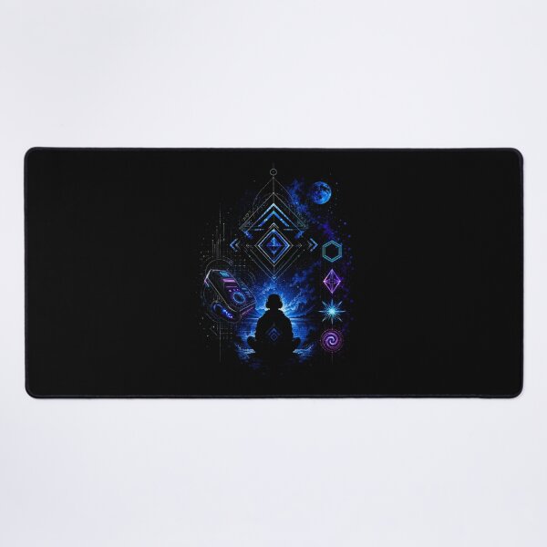 Item preview, Cosmic Gaming Odyssey | Neon Sci-Fi Galaxy Art | Futuristic Gamer Universe | Abstract Digital Illustration designed and sold by Bhaskar Digital Art.