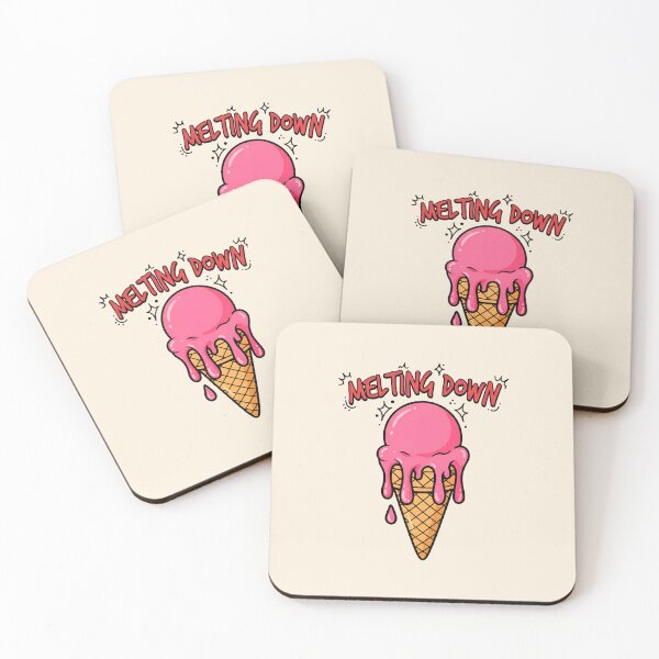 Item preview, MELTING DOWN - Funny Pink Ice Cream Cone designed and sold by Zazz Lee.
