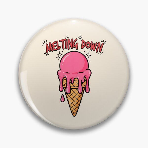 Item preview, MELTING DOWN - Funny Pink Ice Cream Cone designed and sold by Zazz Lee.