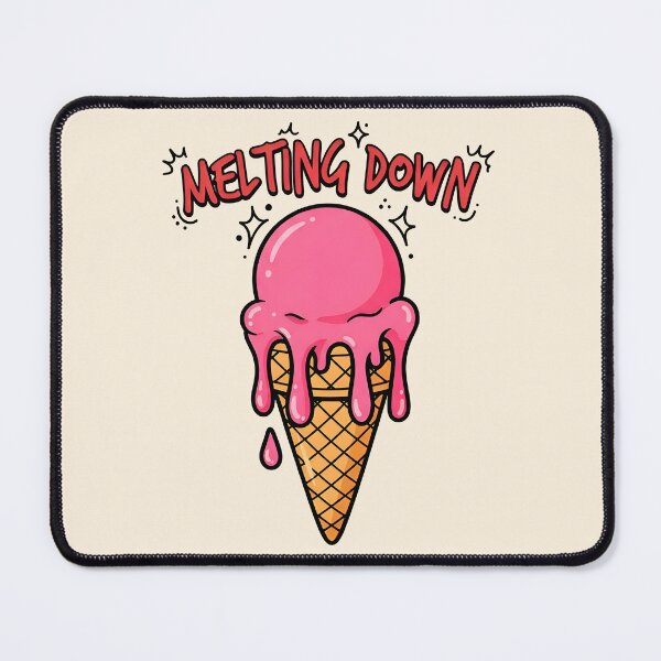 Item preview, MELTING DOWN - Funny Pink Ice Cream Cone designed and sold by Zazz Lee.