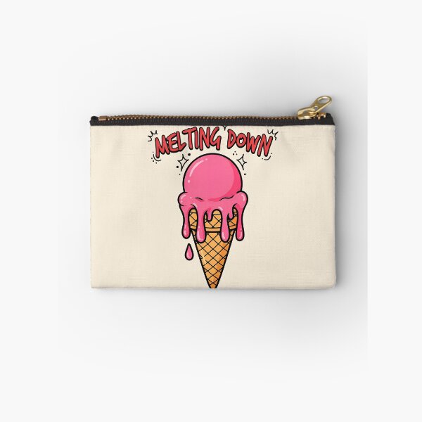 Item preview, MELTING DOWN - Funny Pink Ice Cream Cone designed and sold by Zazz Lee.