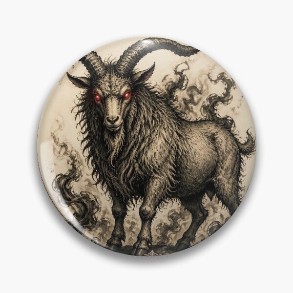 Item preview, Chinese Zodiac Demonic Goat Halloween Design designed and sold by SunnyDesign82.