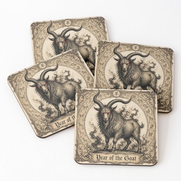 Item preview, Chinese Zodiac Demonic Goat Halloween Design designed and sold by SunnyDesign82.