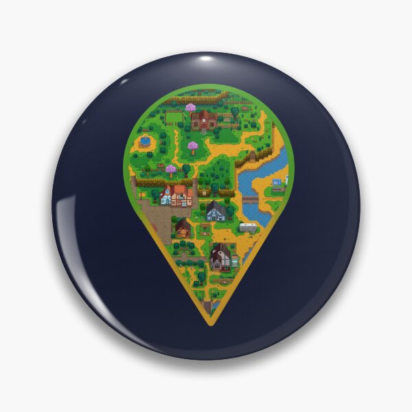 Item preview, Stardew Valley Map Pin Drop  designed and sold by letizzart designs.