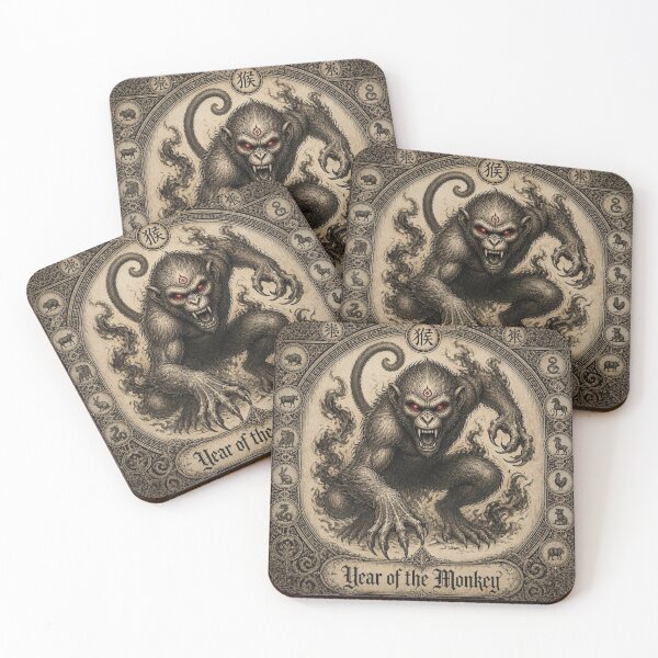 Item preview, Chinese Zodiac Demonic Monkey Halloween Design designed and sold by SunnyDesign82.