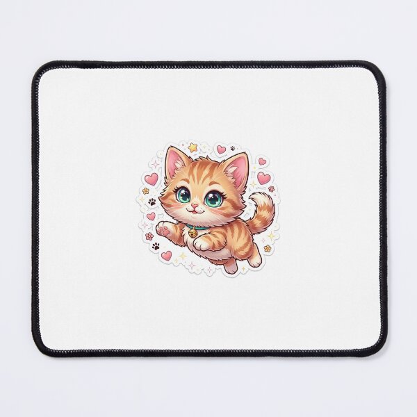 Item preview, Chubby Orange Tabby Kitten Die-Cut Sticker designed and sold by Arts121.