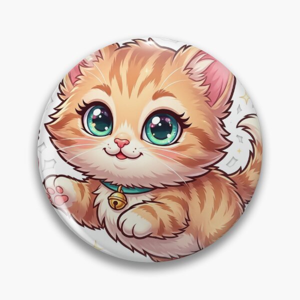 Item preview, Chubby Orange Tabby Kitten Die-Cut Sticker designed and sold by Arts121.