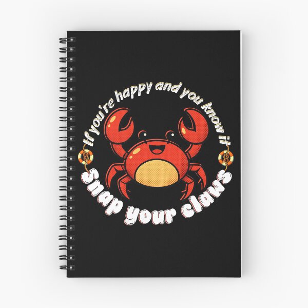 Item preview, Cute Pop Art Crab - If You're Happy and You Know It | Light Ink Version designed and sold by SunandShade.