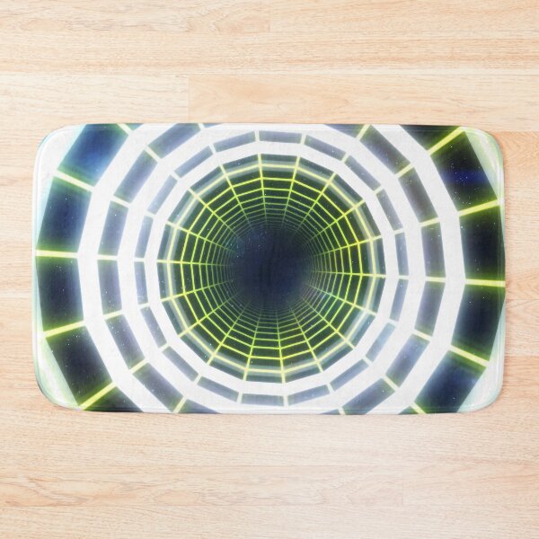 Item preview, Yellow Circular Wireframe Tunnel & Neons designed and sold by Electric Shock!! Design.
