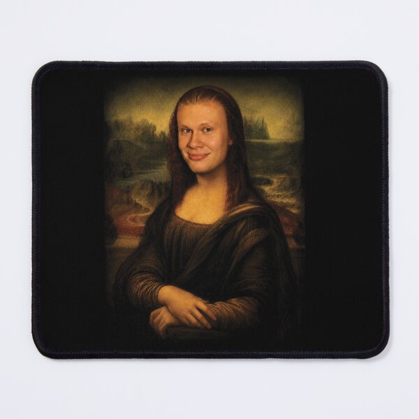 Item preview, Funny Erling Haaland Mona Lisa Meme designed and sold by littlemiscat.
