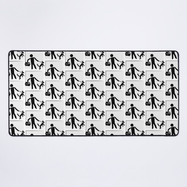Item preview, Stick person with dog and cat (Grey/Gray) designed and sold by Ben-Schaal.