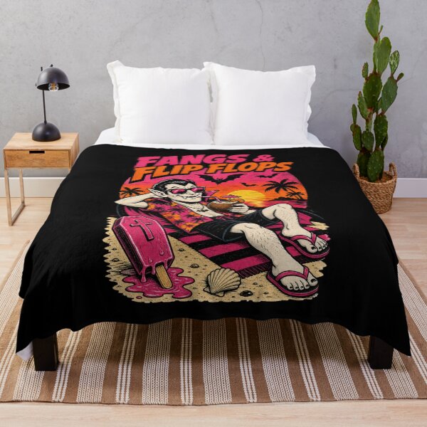 Item preview, Fangs and Flip Flops - Funny Vampire Beach Vacation designed and sold by Simon-Art-Land.