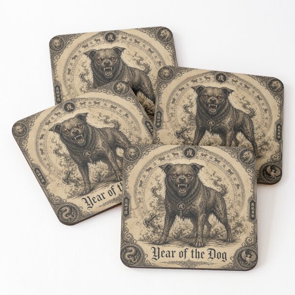 Item preview, Chinese Zodiac Demonic Dog Halloween Design designed and sold by SunnyDesign82.