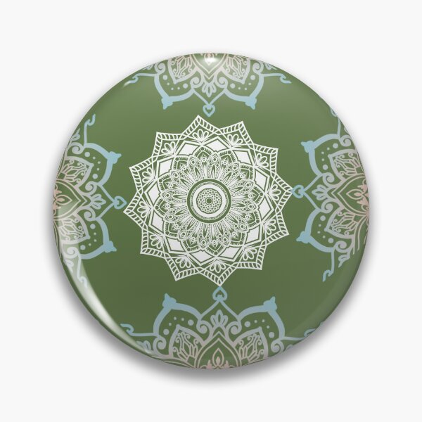 Item preview, Sage Green Boho Mandala Seamless Pattern designed and sold by Krishnacre8.