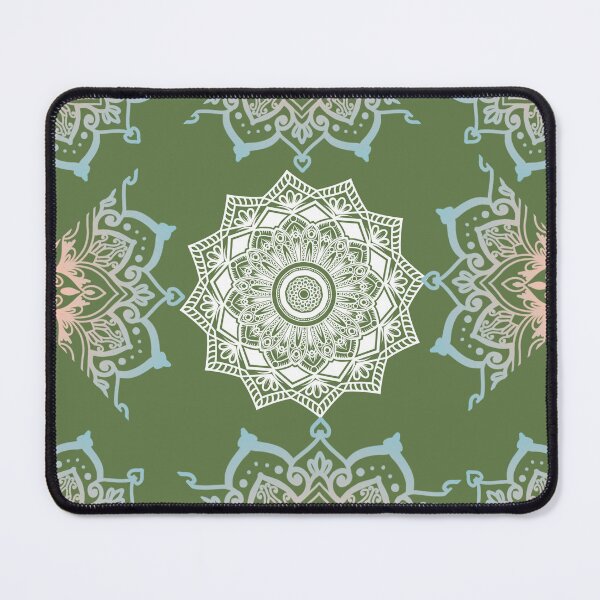 Item preview, Sage Green Boho Mandala Seamless Pattern designed and sold by Krishnacre8.