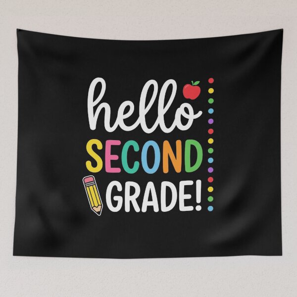 Item preview, Hello Second Grade Team 2nd Grade Back to School Teacher Kid T-Shirt | Cute Classroom Graphic Gift designed and sold by Trendably.