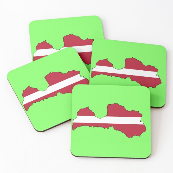 Item preview, Map of the Latvian flag designed and sold by visual adventures.