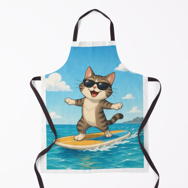Item preview, Cute Kitten on a Surfboard designed and sold by Mattigiov.