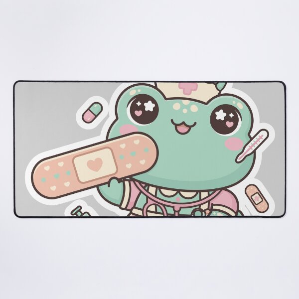 Item preview, Kawaii Nurse Frog Sticker | Cute Nurse Gift designed and sold by diegomenjivar92.