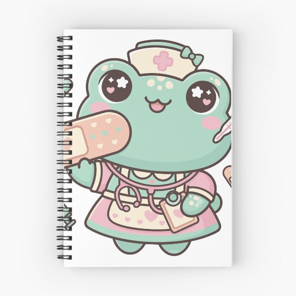 Item preview, Kawaii Nurse Frog Sticker | Cute Nurse Gift designed and sold by diegomenjivar92.