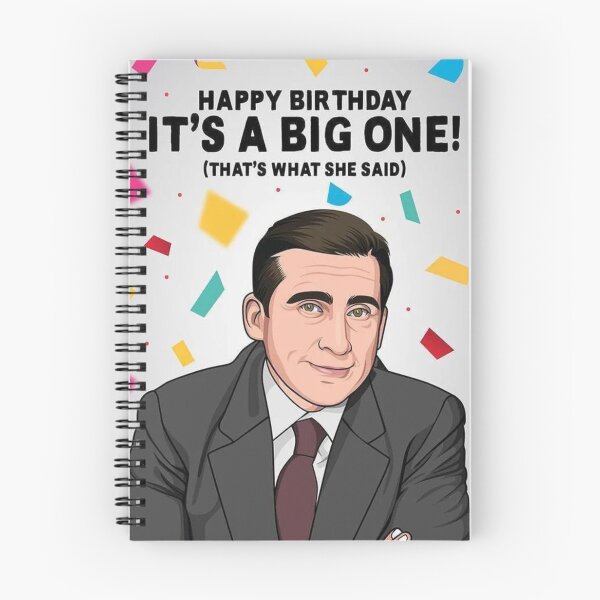 Item preview, Michael Scott the office wishes you Happy Birthday designed and sold by ItsAllYellow.