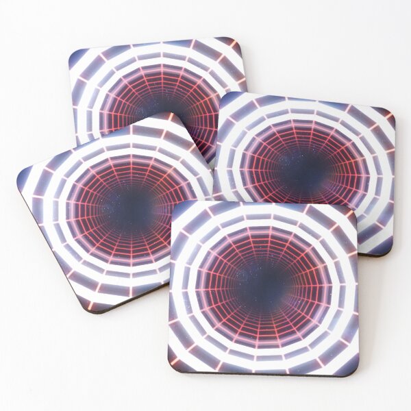Item preview, Red Circular Wireframe Tunnel & Neons designed and sold by Electric Shock!! Design.