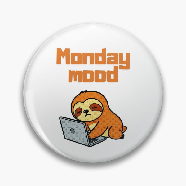 Item preview, Sloth Monday Mood T-shirt Gifts designed and sold by ZemVibe.