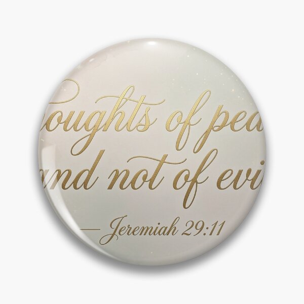 Item preview, Thoughts of Peace Jeremiah 29:11 Christian Scripture designed and sold by The Bright Beautiful Life .