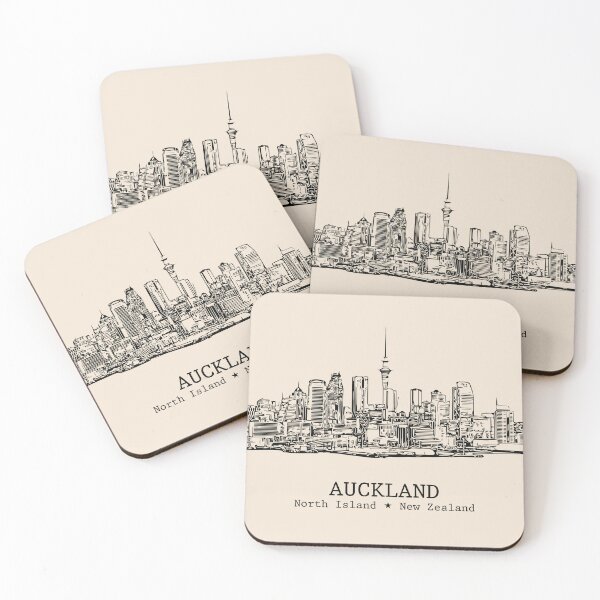 Item preview, Auckland NZ - Vintage Ink Cityscape designed and sold by Lakeric.