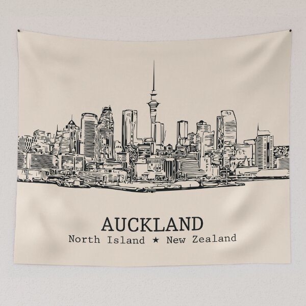 Item preview, Auckland NZ - Vintage Ink Cityscape designed and sold by Lakeric.