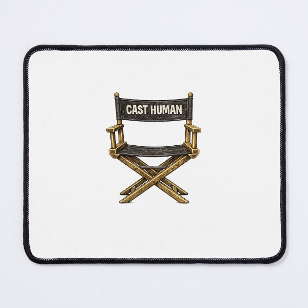 Item preview, Vintage Cast Human Director Chair No to AI in Film designed and sold by CrookedSpecs.