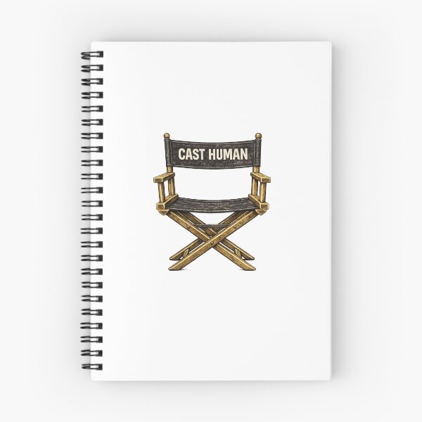 Item preview, Vintage Cast Human Director Chair No to AI in Film designed and sold by CrookedSpecs.
