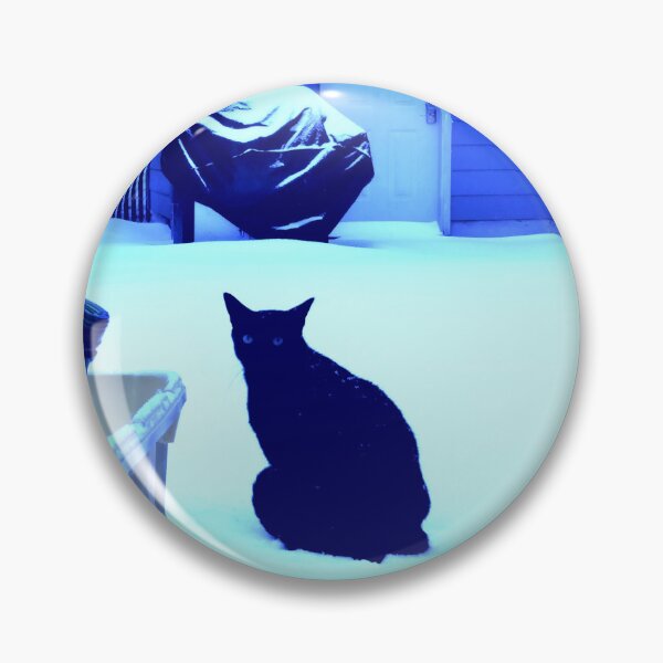 Item preview, Black Cat in Snow designed and sold by RWayside138.