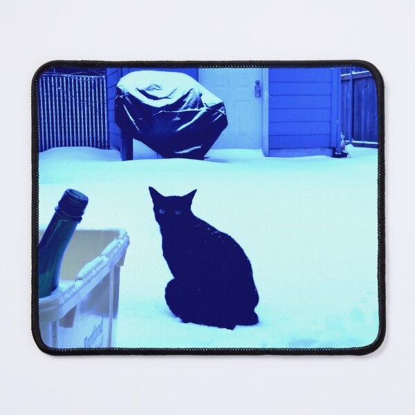 Item preview, Black Cat in Snow designed and sold by RWayside138.