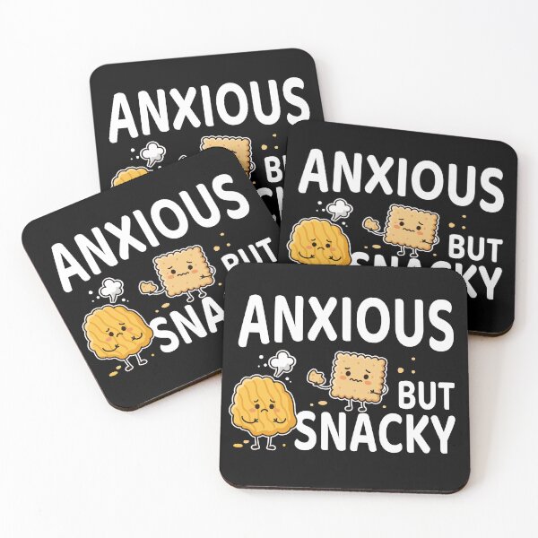 Item preview,  Anxious but Snacky – Funny Snack Design with Chips and Crackers designed and sold by Skryp-art.