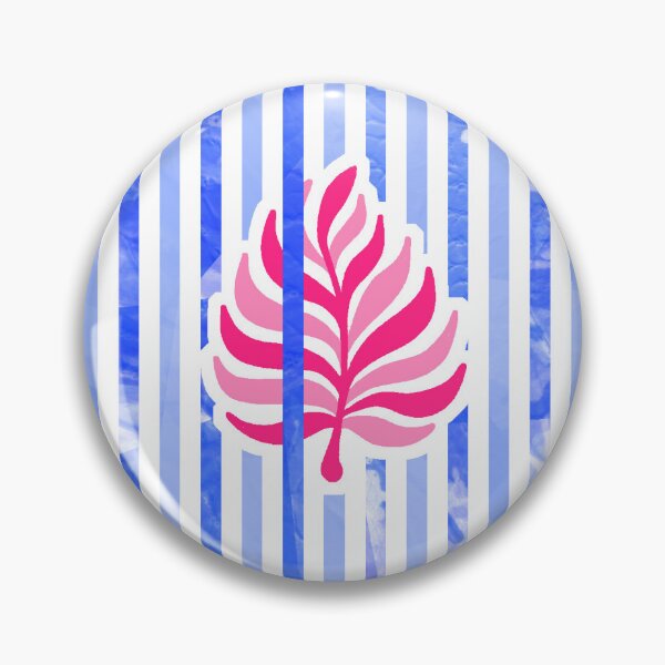 Item preview, Candy Stripe Garden - Blue Cherry Jade designed and sold by Fabricatemyart.