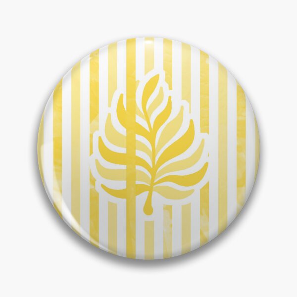 Item preview, Candy Stripe Garden - Bright Mono  Golden Yellow designed and sold by Fabricatemyart.