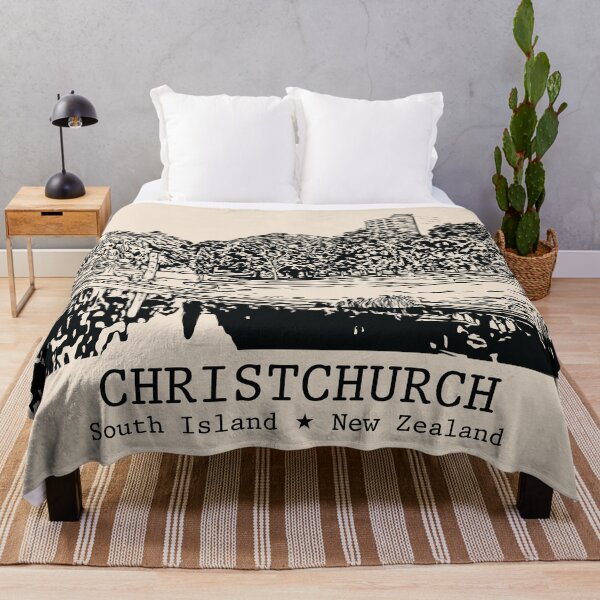 Item preview, Christchurch NZ - Vintage Ink Cityscape designed and sold by Lakeric.