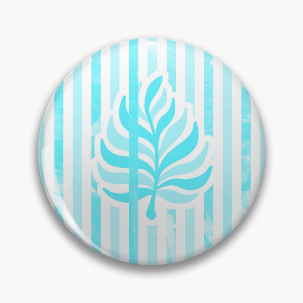 Item preview, Candy Stripe Garden - Bright Mono  Sky Aqua designed and sold by Fabricatemyart.