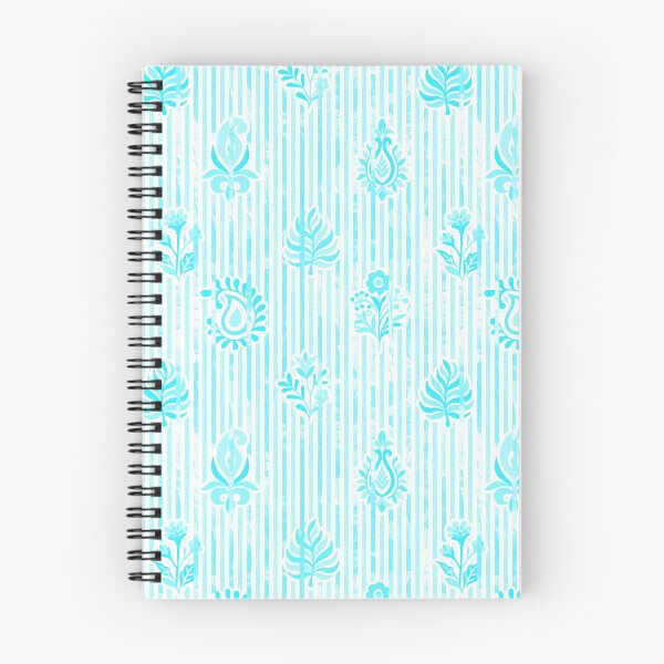 Item preview, Candy Stripe Garden - Bright Mono  Sky Aqua designed and sold by Fabricatemyart.
