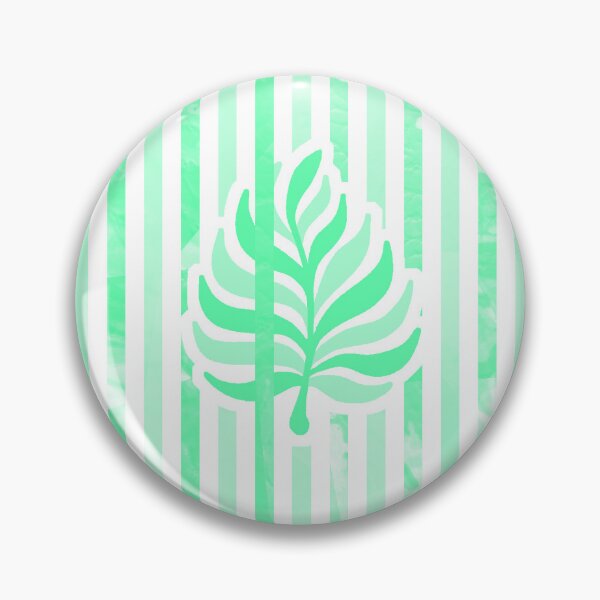 Item preview, Candy Stripe Garden - Bright Mono Mint Green designed and sold by Fabricatemyart.