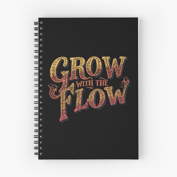 Item preview, Grow With The Flow Retro 70s Groovy Typography designed and sold by Larams Studio.
