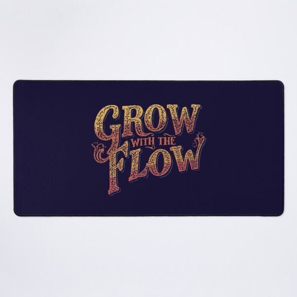 Item preview, Grow With The Flow Retro 70s Groovy Typography designed and sold by Larams Studio.