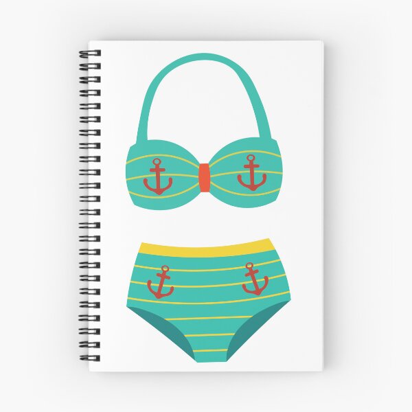 Item preview, Cute Retro Green Daisy Bikini Swimsuit designed and sold by BetweenForms.