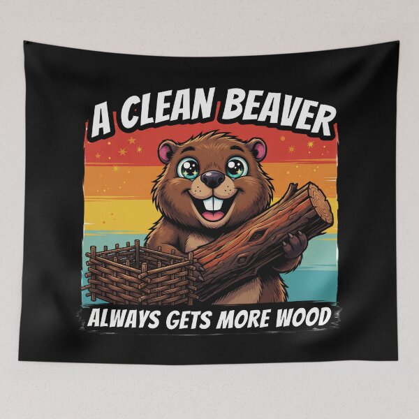 Item preview, Clean Beaver Always Gets More Wood Pun designed and sold by TshirtsOnline-.